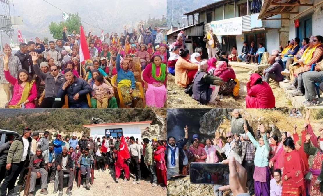 रामेछापमा निर्वाचनको पूर्वसन्ध्यामा संयुक्त सुरक्षा अभ्यास, तीन तहको कडा निगरानी